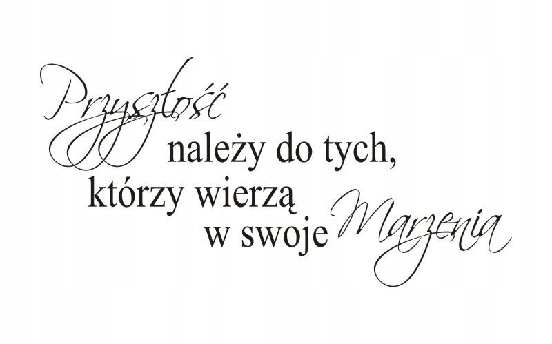 

Napis na ścianę naklejka Przyszłość należy... 4
