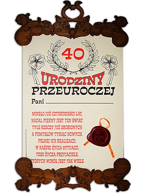

Dyplom Z Pieczęcią 40-latki Kobieta