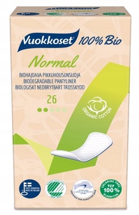 

Vuokkoset Ekologiczne wkładki higieniczne 26 sztuk