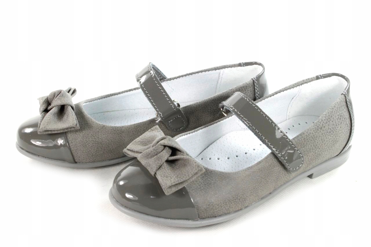 

Kornecki 6274 Buty Eleganckie Wyjściowe Szare r28
