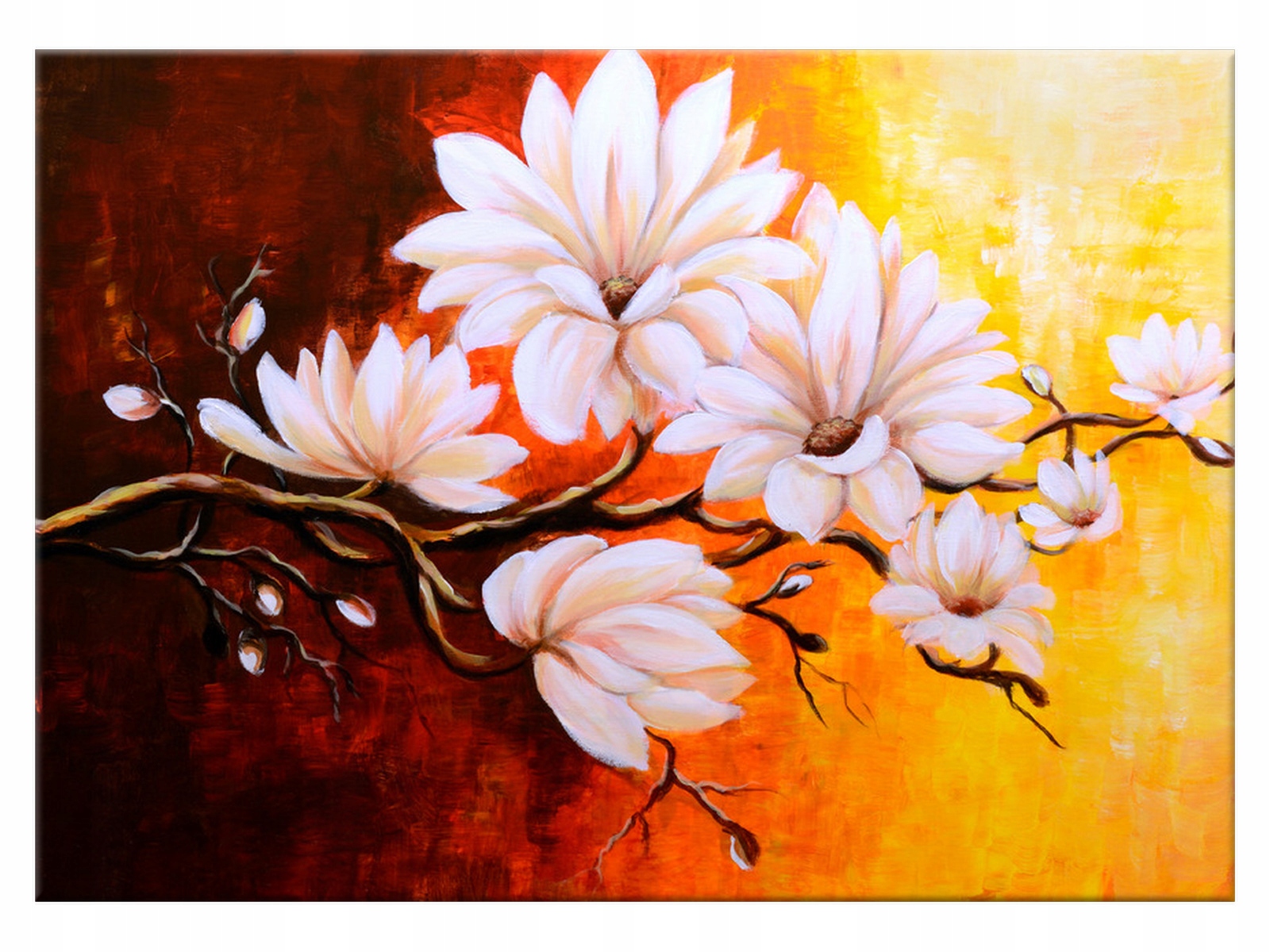 

Obraz Kwiaty Magnolie 70x50 Abstrakcje do salonu