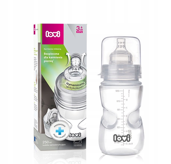 

Lovi butelka samosterylizująca 250 ml smoczek 3+