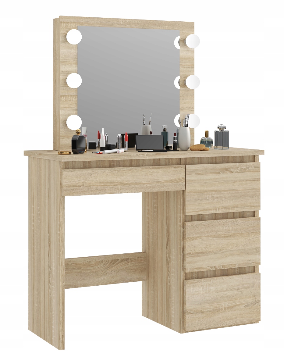 TOALETKA BETA 6 LED SONOMA LUSTRO OŚWIETLENIE