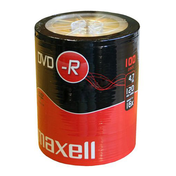 

Płyty 100szt Maxell 4,7GB Dvd-r 52x