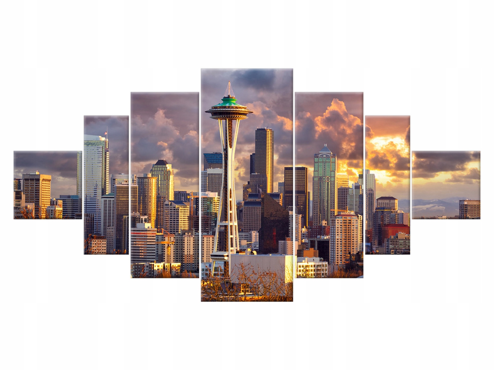 

Obraz Miasto Seattle o zachodzie słońca 200x100