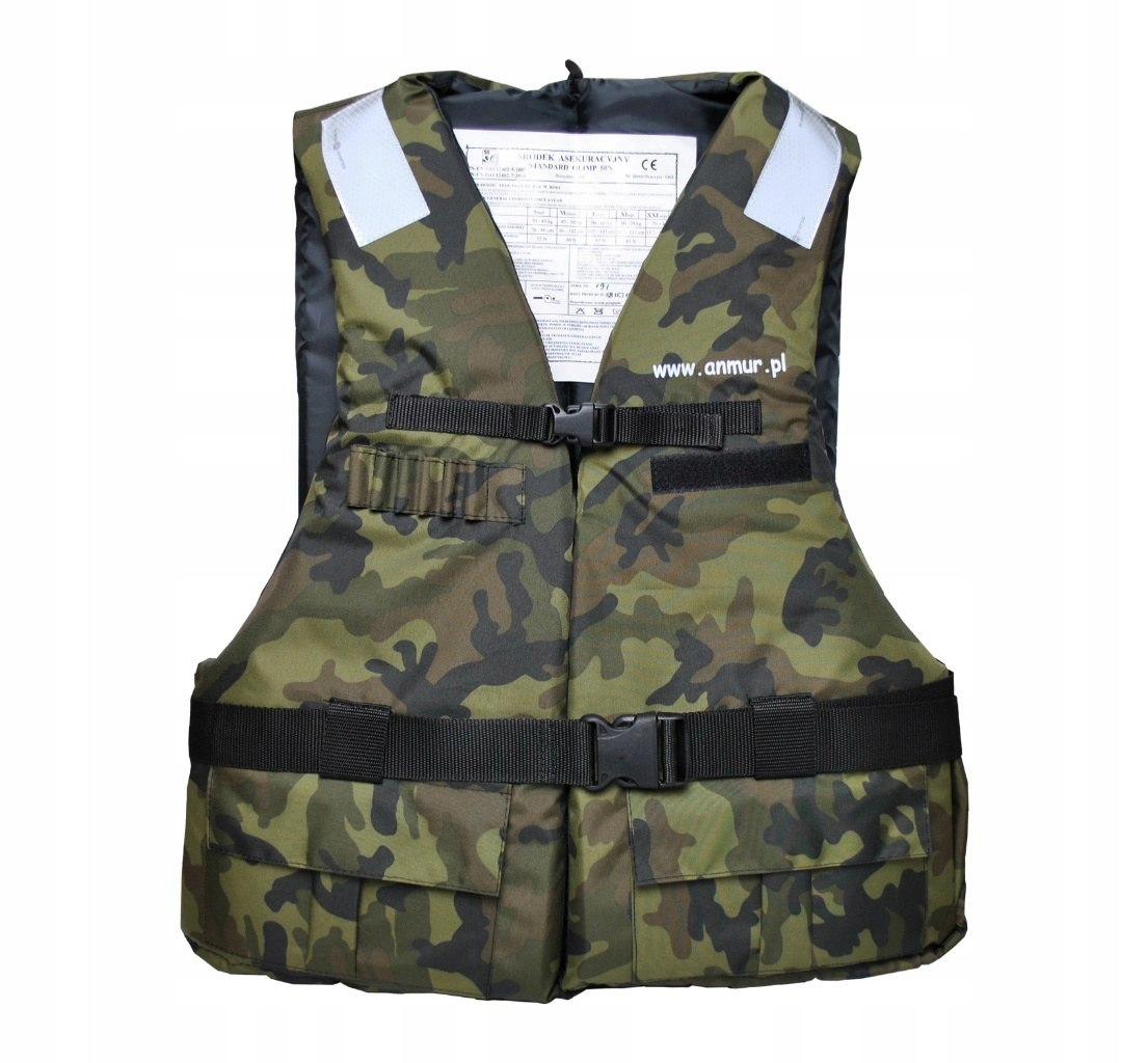 Kamizelka asekuracyjna WĘDKARSKA XXL moro 70kg+