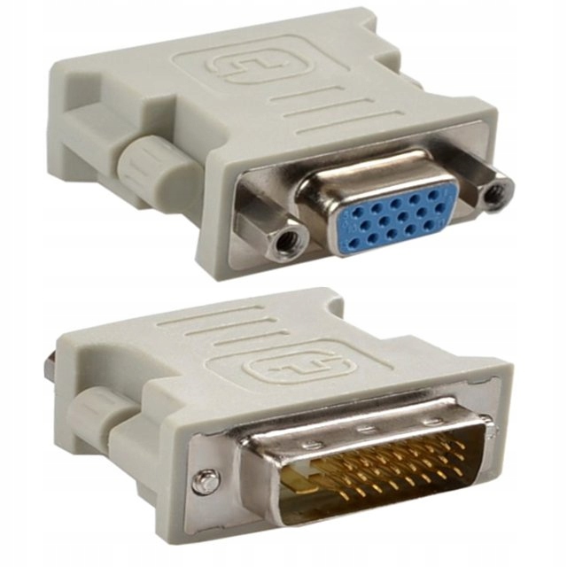 

Adapter przejściówka DVI 24+1 wtyk Vga gniazdo
