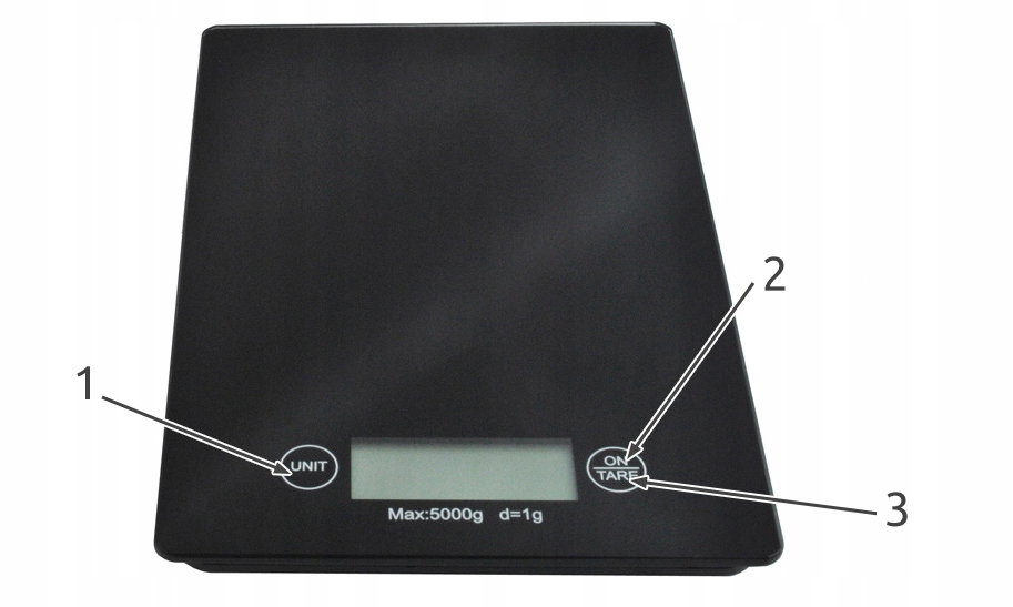 WAGA KUCHENNA PŁASKA ELEKTRONICZNA LCD 5kg / 1g Marka inna