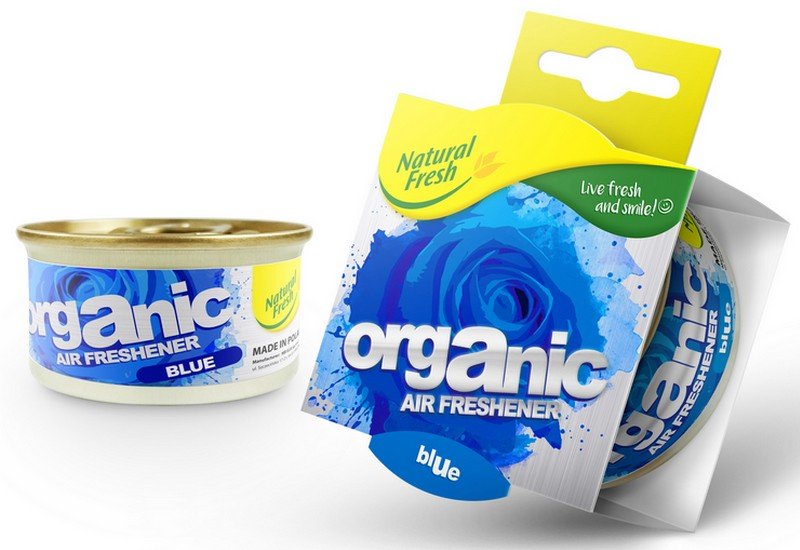 

Natural Fresh Organic Car puszka 60dni Zapach Blue