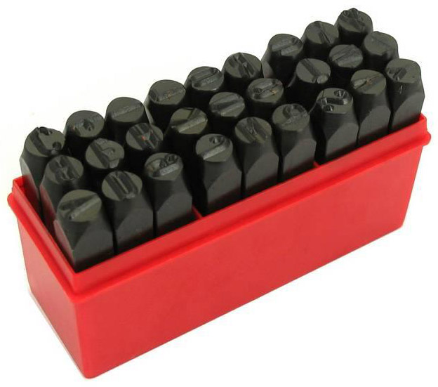 Číselníky pro značení písmen 10 mm 27 prvků