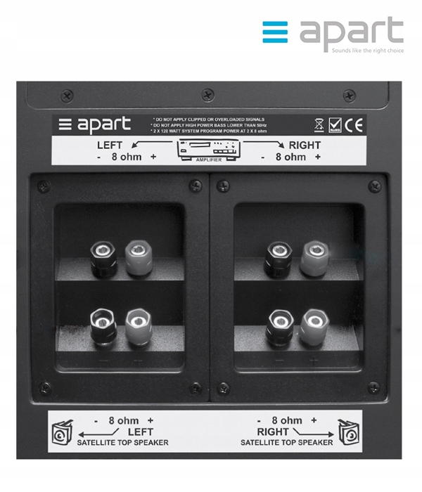 SUBWOOFER ŚCIENNY PASYWNY APART AUDIO SUBLIME BLK Kod producenta SUBLIME-BL