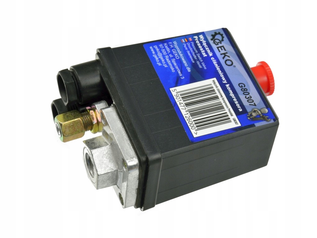 WYŁĄCZNIK CIŚNIENIOWY KOMPRESORA PRESOSTAT Marka Geko