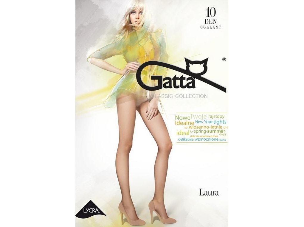 Punčocháče Gatta Laura 10 Den Průhledné Visone 5-XL