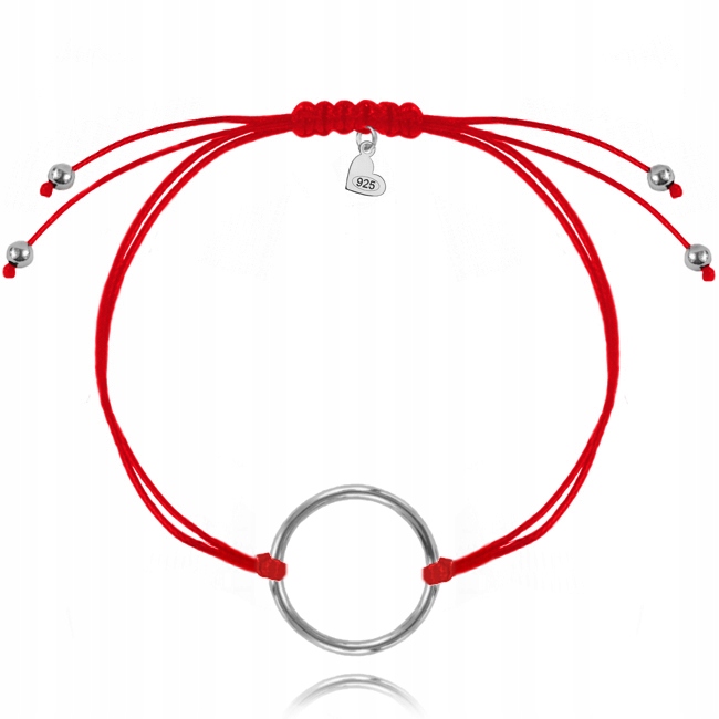 

Bransoletka srebrna red Karma Shine Line Pudełko!