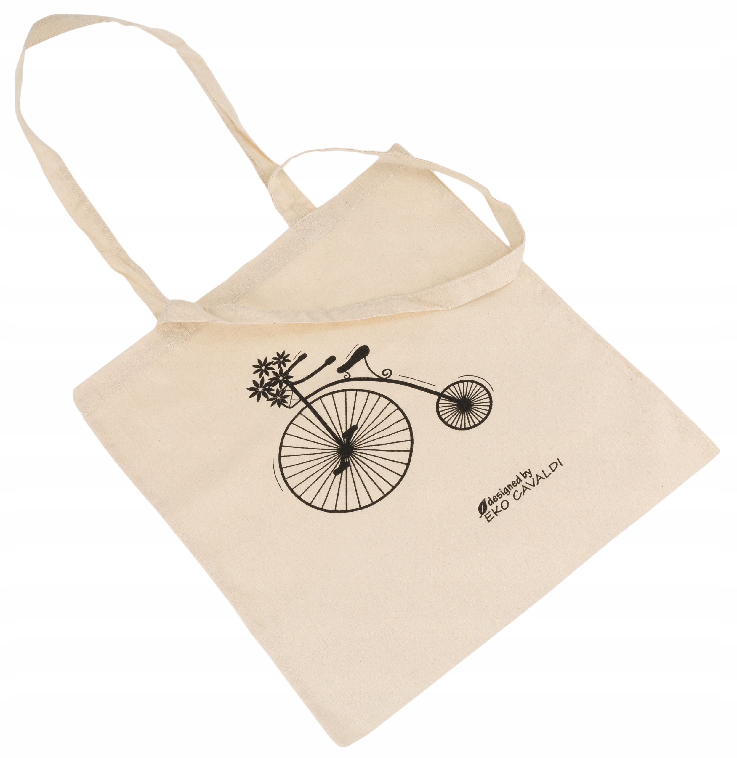 

torba eko bawełna A4 zakupowa zerowaste rower