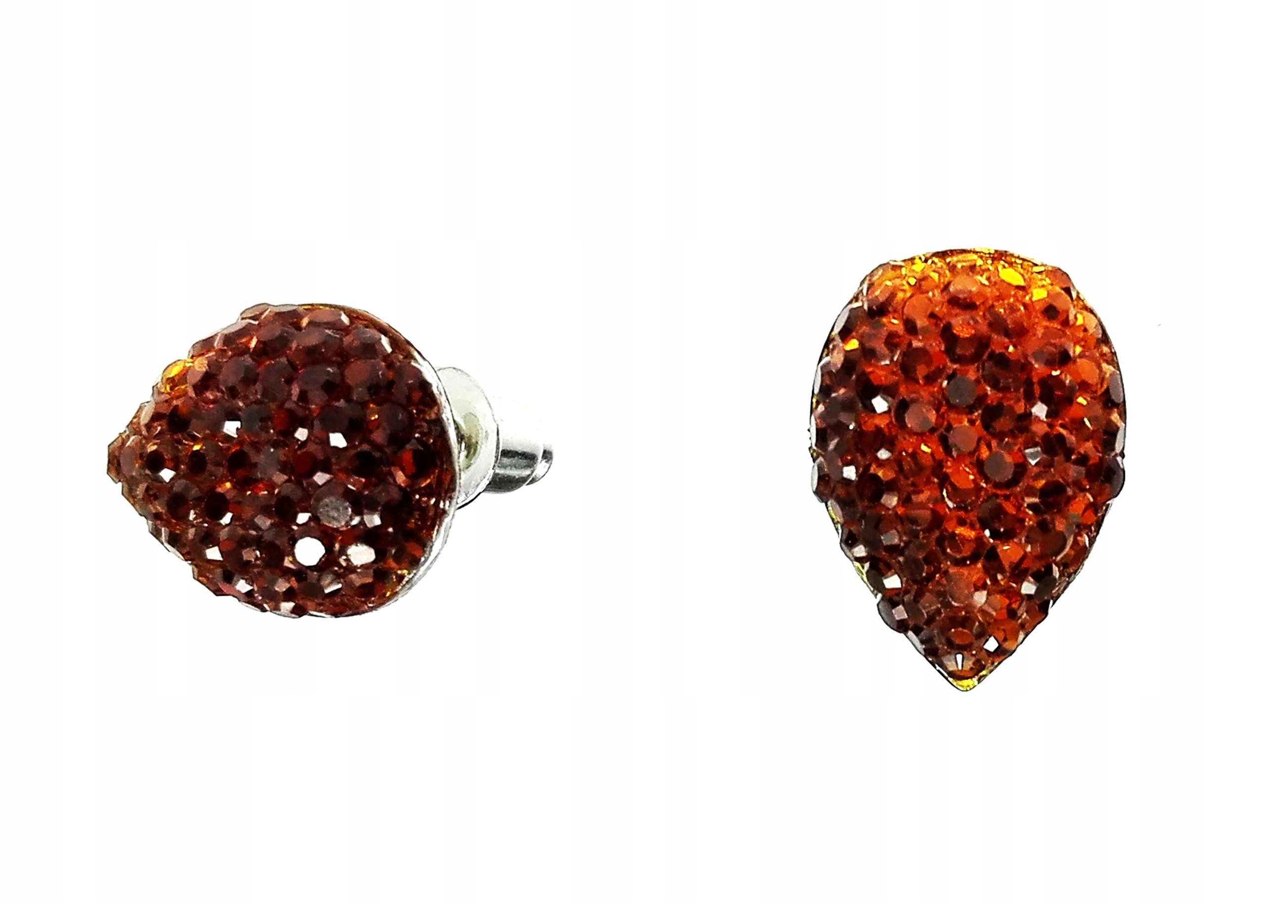 

Kolczyki łezki kryształkowe łezka brązowa