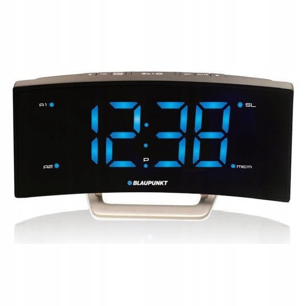 CR7BK - Radiobudzik podwójny alarm, LED Blaupunkt