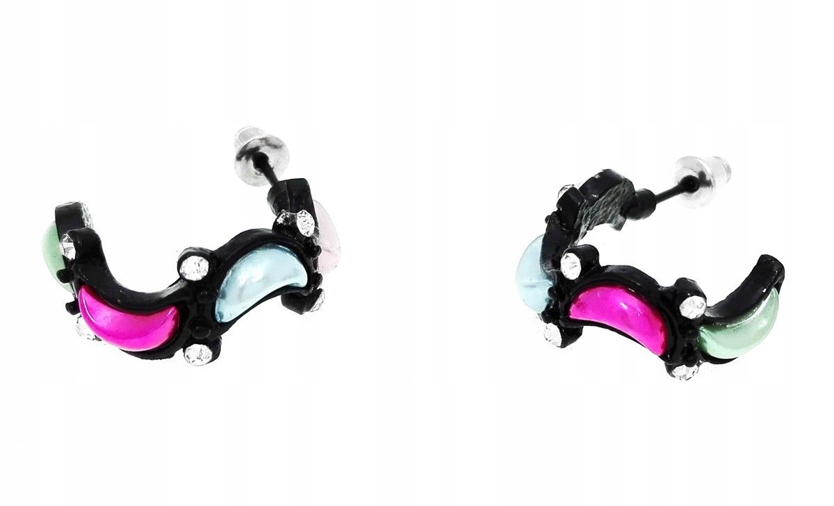 

Kolczyki koła z kryształkami Wielokolorowy