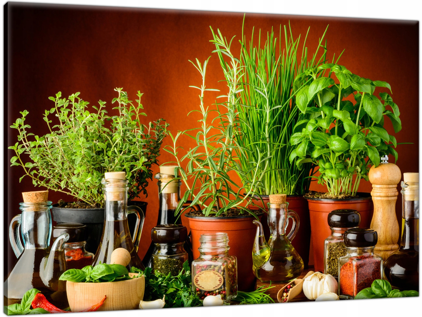 

Fotoobraz Przyprawy Zioła 90x60 Obraz do kuchni