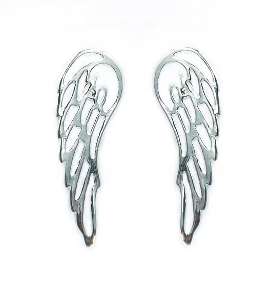 

Srebrne Kolczyki Skrzydła Anioła SZTYFT.Pr.925!HIT