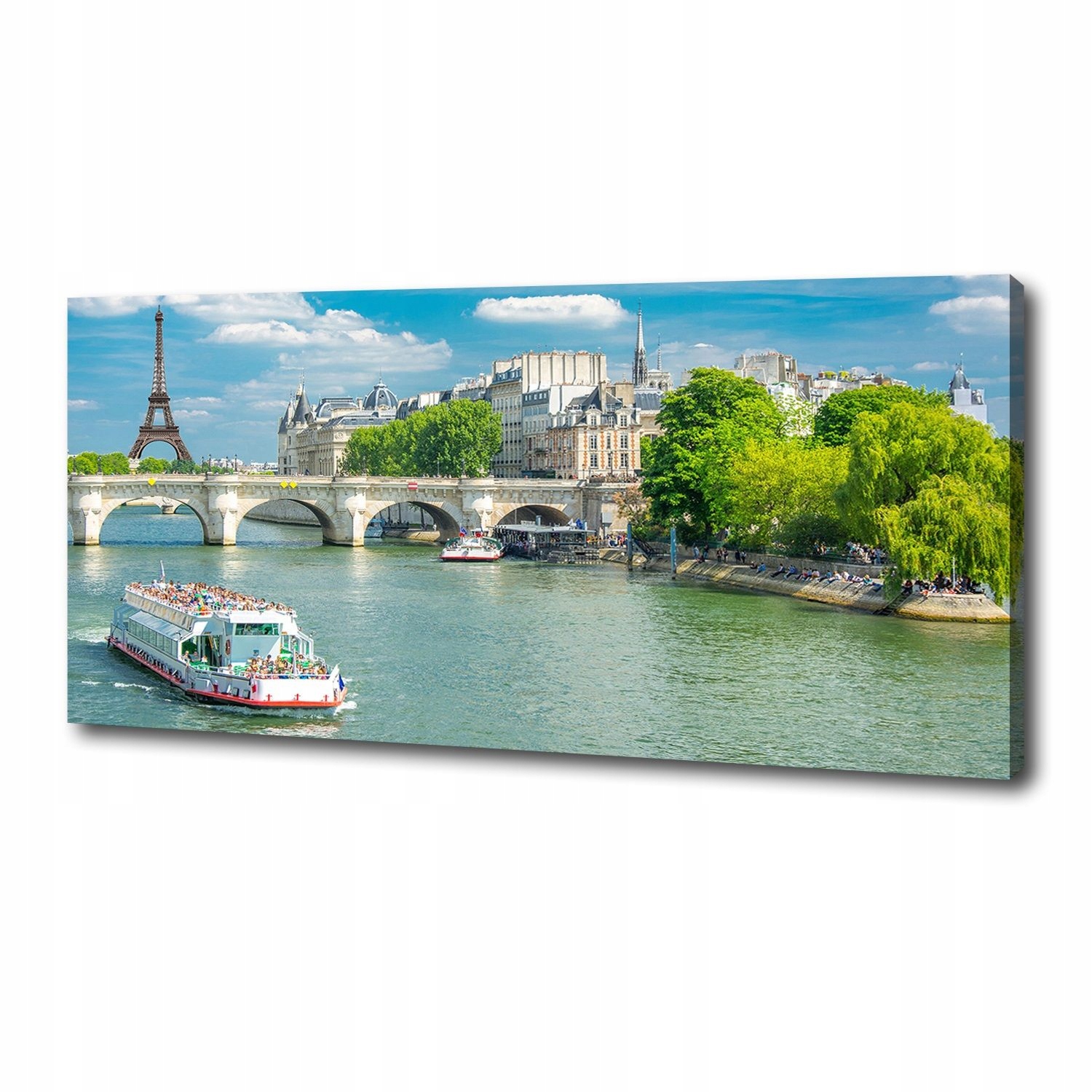 

Foto obraz na płótnie Sekwana Paryż 125x50 cm