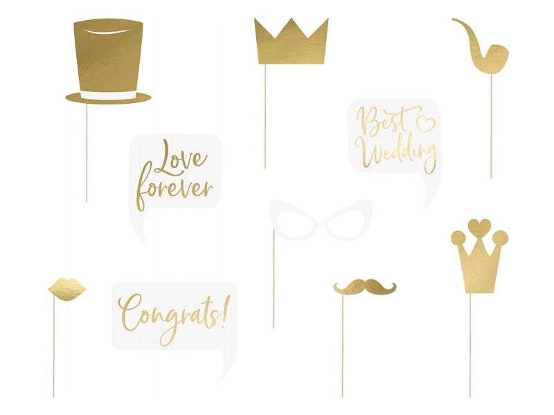 

Karteczki na patyczku Ślub Mix 12szt KNP30 Zdjęcia