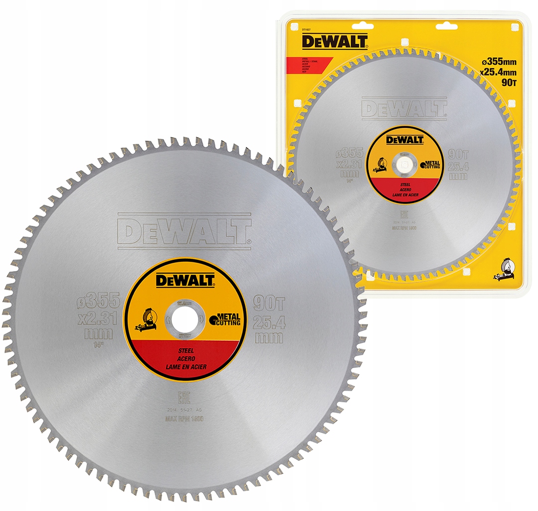 

Tarcza do metalu stali 355x 90T 25,4 DeWALT DT1927