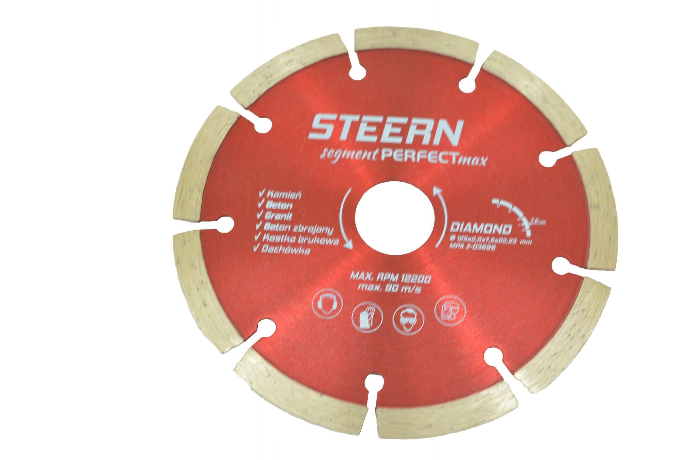 Tarcza diamentowa Segmentowa 125x2mm betonu kostki
