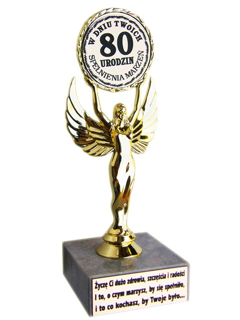 

Statuetka 80-tka urodziny trwała Wiktoria