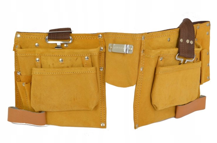 

Pas Monterski skórzany Narzędziowy 11 Kieszeni