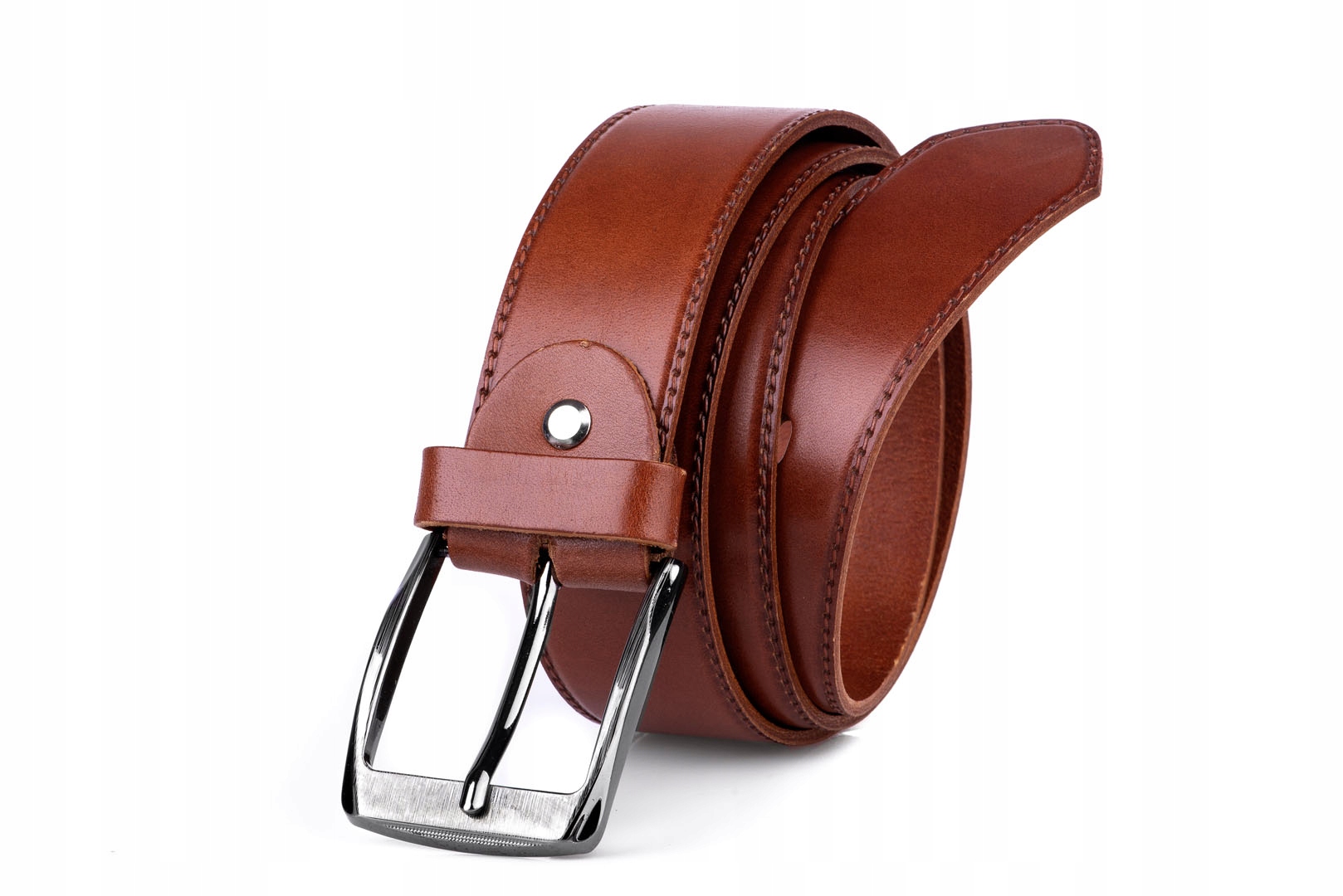 

Pasek męski skórzany klasyczny rudy 4/95 cm