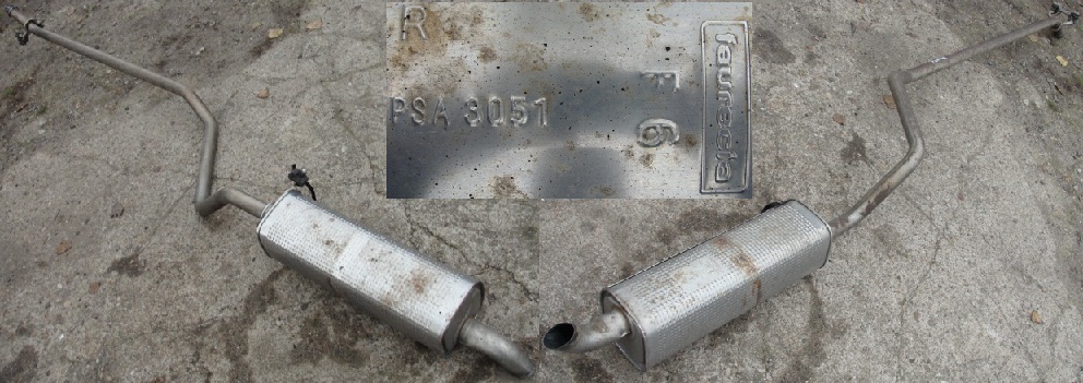 CITROEN C4 05-07 R 1.6 HDI TŁUMIK KOŃCOWY