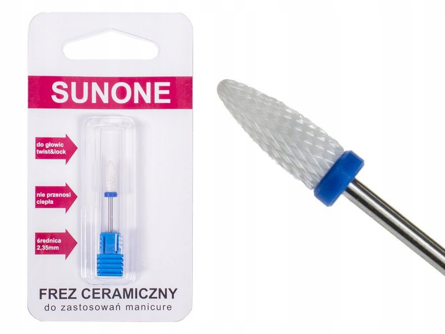

Sunone Frez Ceramiczny Stożek Średni Hybryda Żel