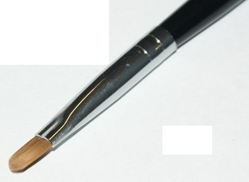 PĘDZEL OWALNY DO ŻELU OKRĄGŁY #6 oval ZAOKRĄGLONY