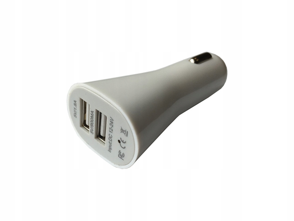 Ładowarka samochodowa USB telefon, 2 x USB 5V