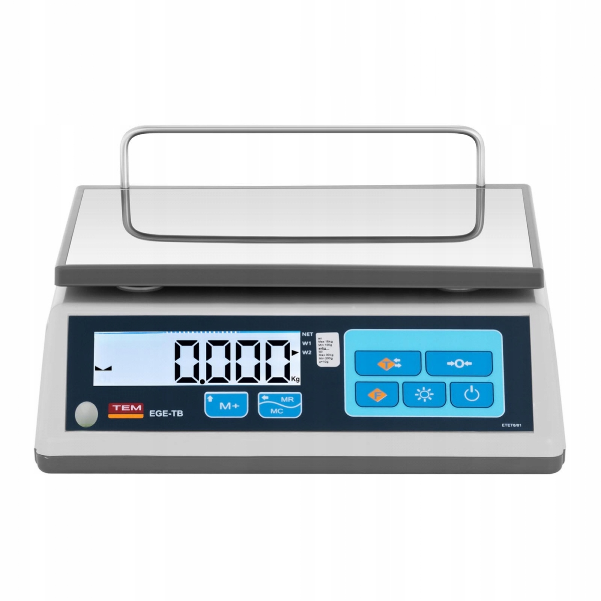 

Tem 10200020 Waga Sklepowa Z Legalizacją 30KG/10G
