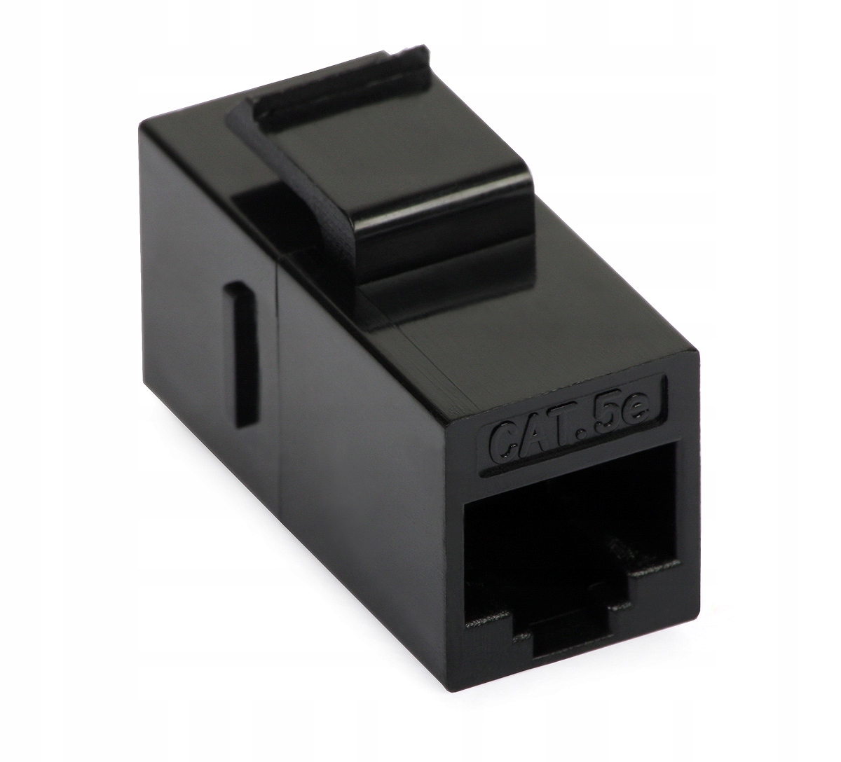 Łącznik modularny Keystone RJ45 kat.5e czarny