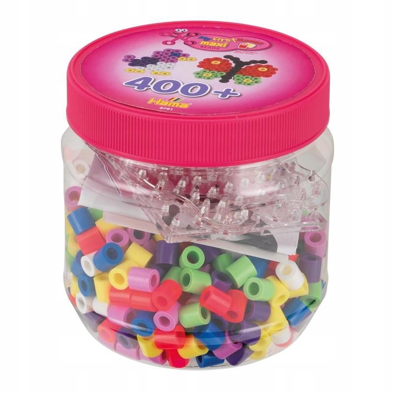 

Koraliki Hama Maxi 400 szt. Kwadrat i motyl 8791