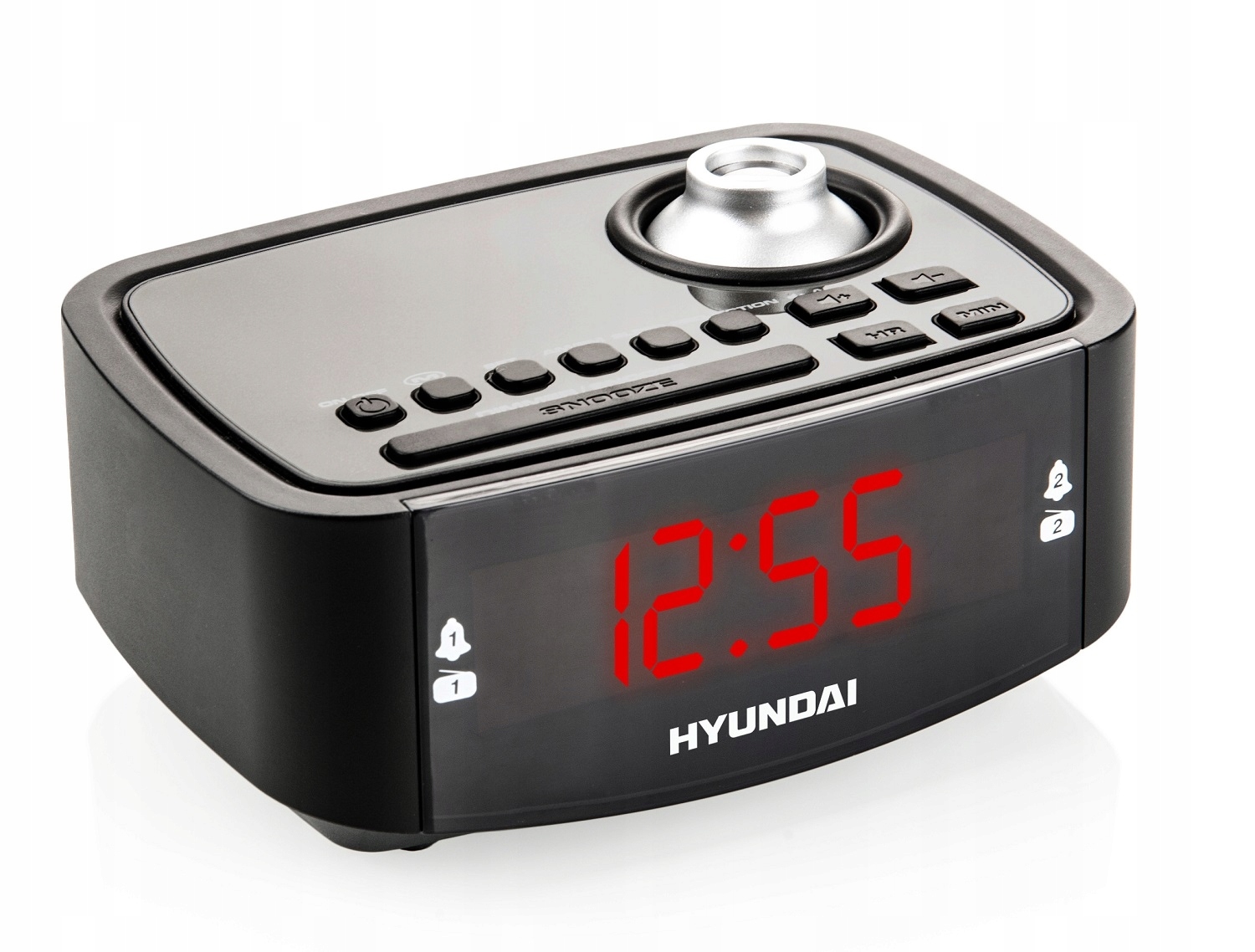 BUDZIK ZEGAR Z PROJEKTOREM RADIO FM HYUNDAI 201 Zasilanie sieciowe