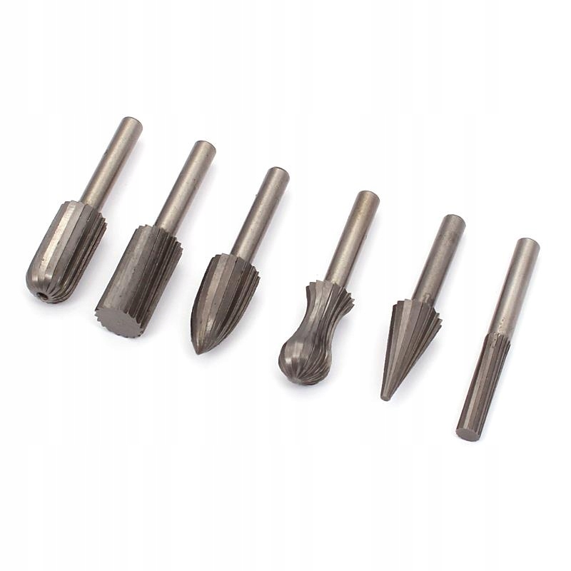 

Frezy Trzpieniowe Do Metalu 6MM Zestaw 6SZT Hss