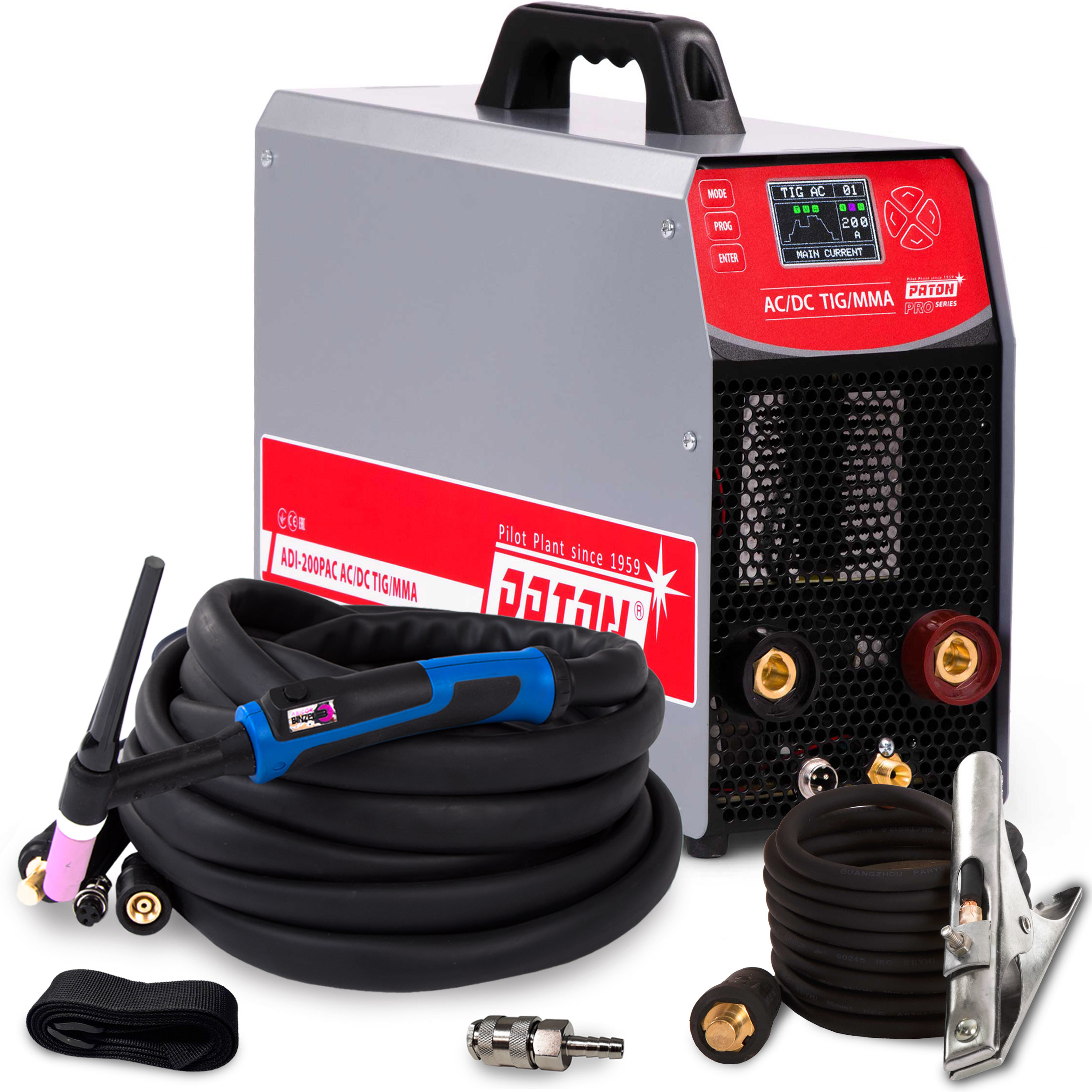 Invertorová Svářečka Paton Adi 200P Tig Ac DC Mma Puls 230V 200A Alu Igbt