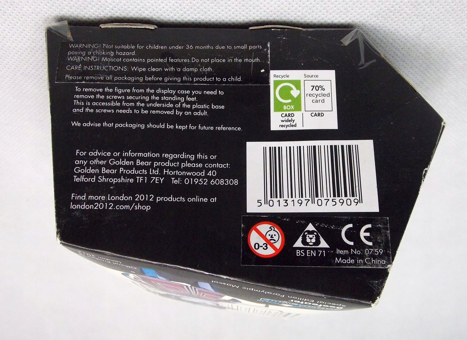 LONDON OLYMPIC 2012 FIGURKA MANDEVILLE BEEFEATER Rodzaj figurka