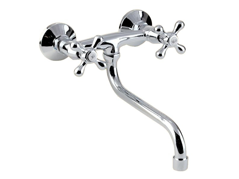 Retro Nástěnná Dřezová Baterie modelHR406 v1