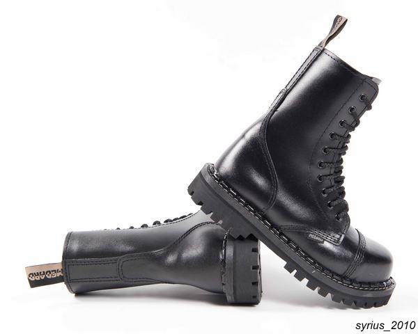 KULTOWE WYSOKIE GLANY STEELNOSE 067 CZARNY 37 Rozmiar 37