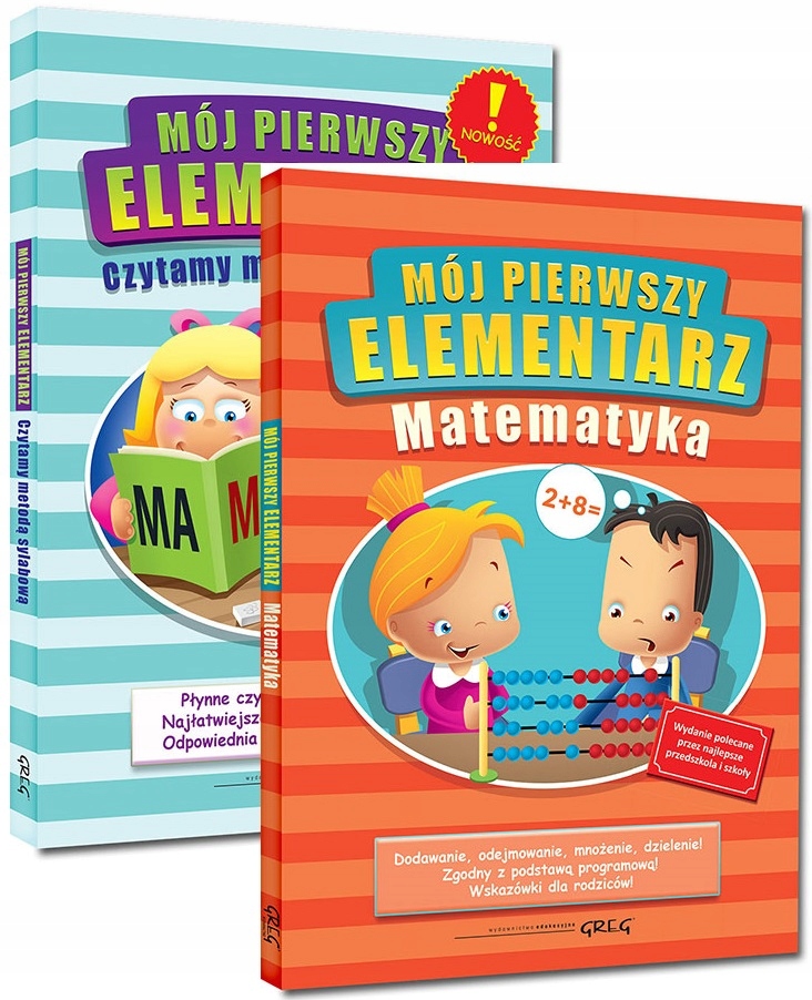 Mój Pierwszy Elementarz Sylabowa Matematyka Greg