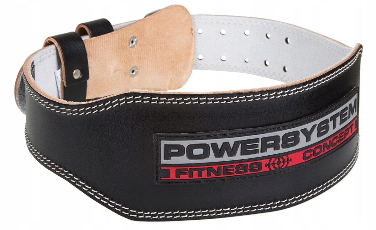 

Power System Pas 3100 Naturalna Skóra Czarny L