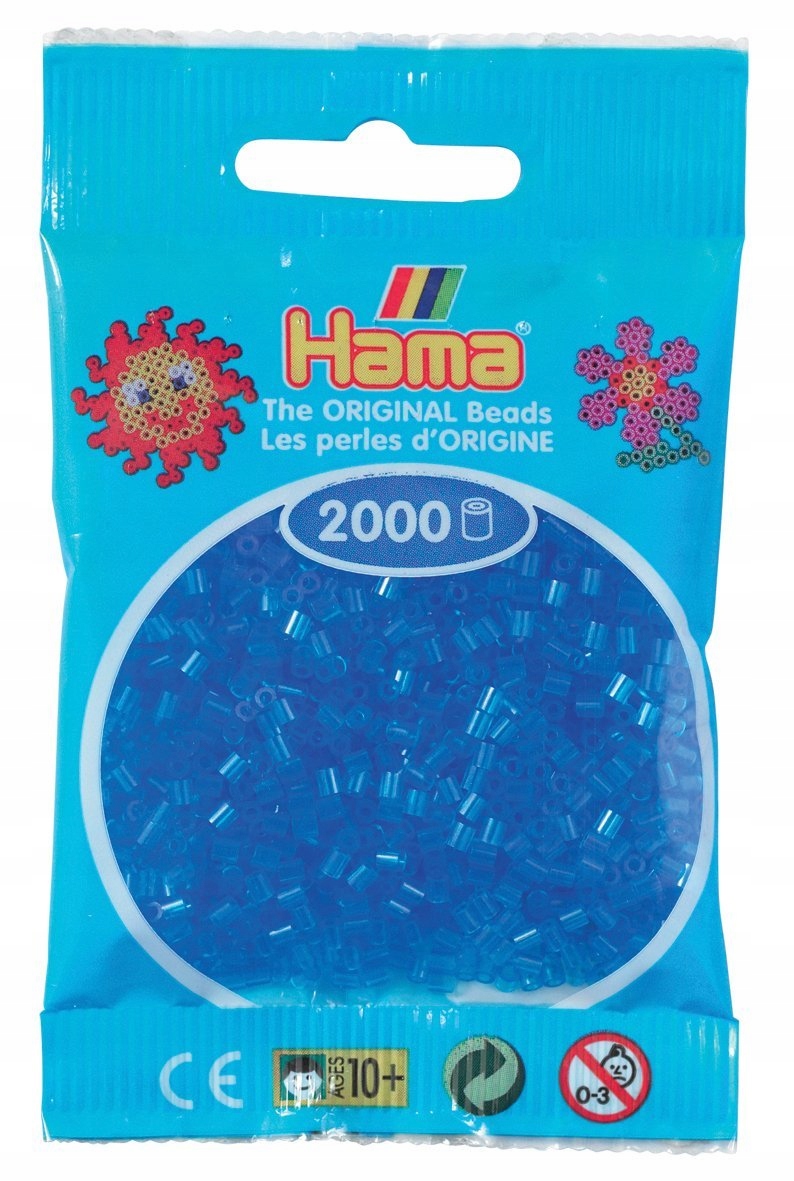 

Koraliki Hama Mini 2000 501-15 Niebieskie Transpar