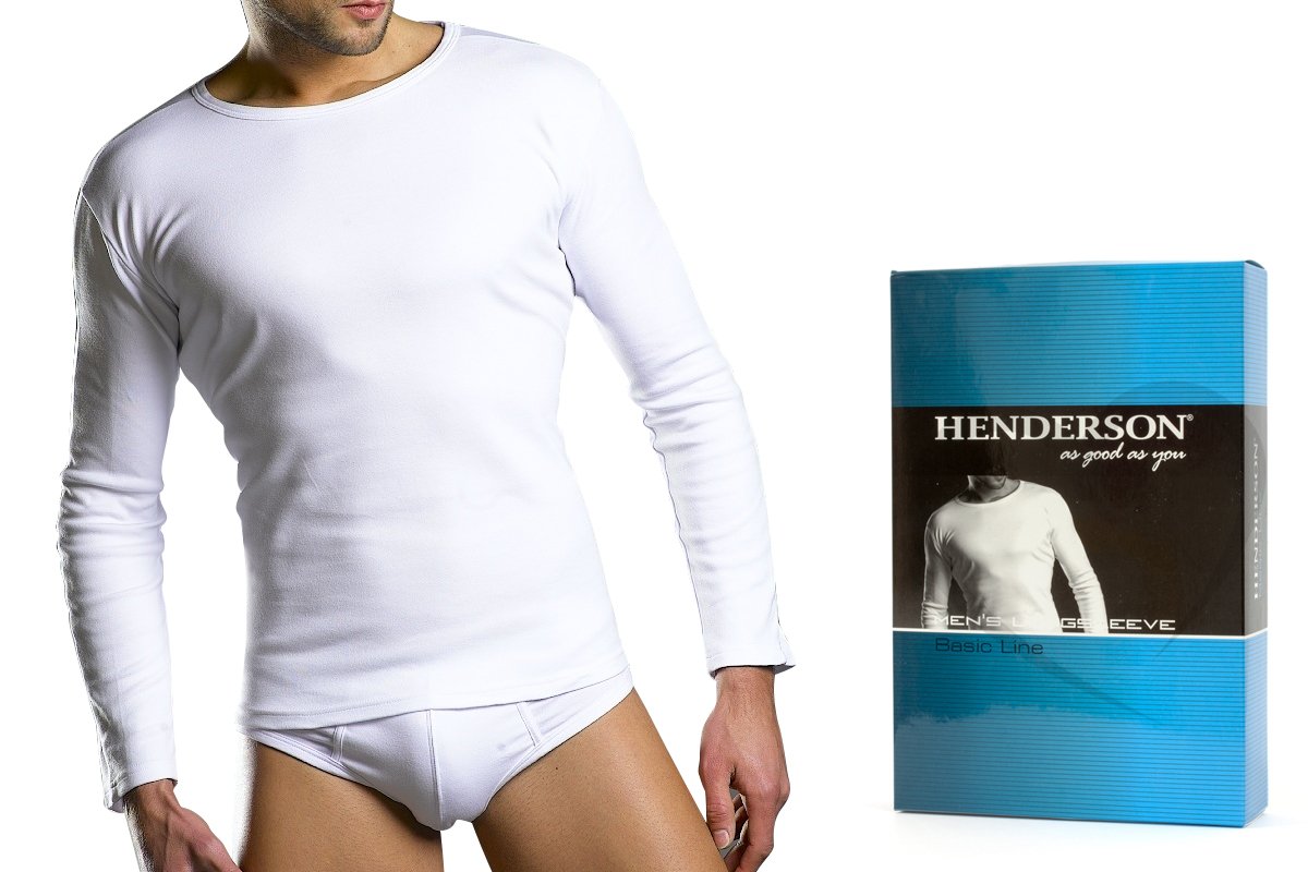 

Bawełniany Podkoszulek Henderson Długi Rękaw r.XL