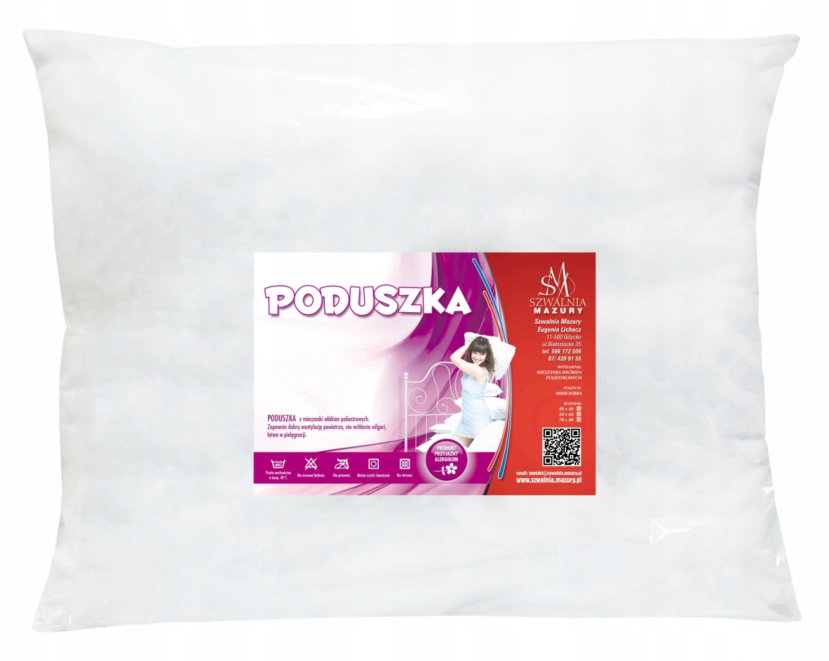 

Poduszka, wsad kulka silikonowa 70x80 cm