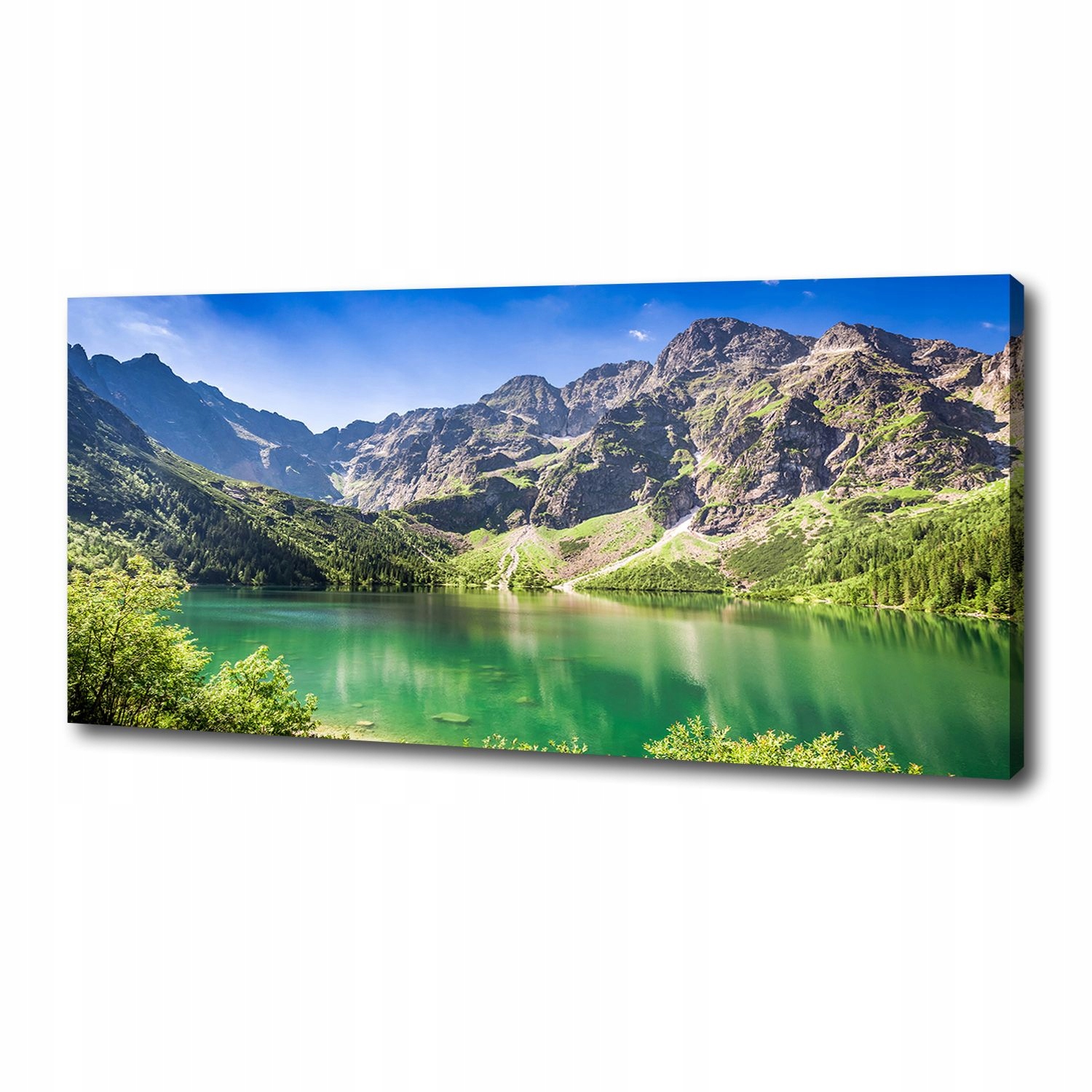 

Foto obraz na płótnie Morskie oko Tatry 125x50 cm